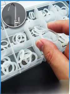 Faucet White Silicone Gasket O-Ring Silicone Rubber Gasket Waterproof and High Temperature Resistant Water Pipe Screw Rubber Gasket