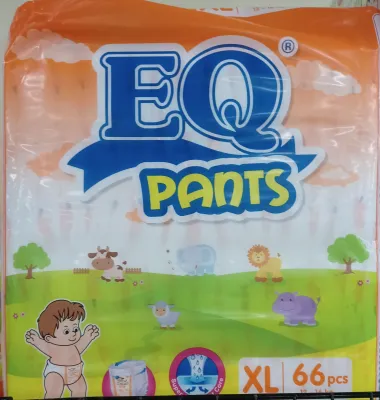 EQ PANTS DISPOSABLE DIAPER XL 66 PANTS