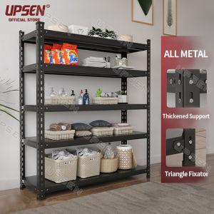 🚀24 hour ship out🚀UPSEN Official Store 6/5/4/3 Layer Angle Steel Shelf Storage Rack Storage Display Rack Home Storage Warehouse Storage Rack All Metal Rack Bookshelf