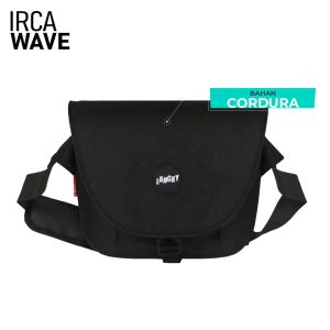 Tas Selempang Langky Slingbag Pria Wanita Hitam Serbaguna IRCA Wave