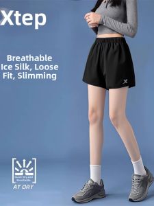 XTEP |Quần Short Thể Thao Dễ Thoáng Khô Nhanh Chất Liệu Lụa Băng Cho Phụ Nữ Mùa Hè