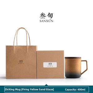 SANXUN | Tea Water Separation Ceramic Mug with Filter