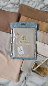 Hijab Segiempat Voal Solitaire Premium Zarya dengan Laser Cut Logo ZR dan Tas Premium