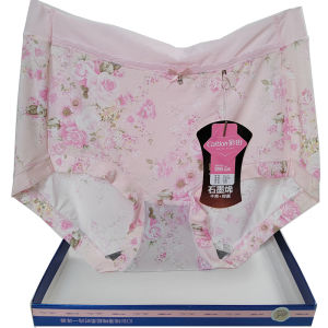 Quần Lót Nữ Ice Silk Thoải Mái Thoáng Khí Cạp Vừa Quần Lót Thoải Mái Quần Lót Mềm Mại Quần Lót Họa Tiết Hoa Quần Lót Nữ