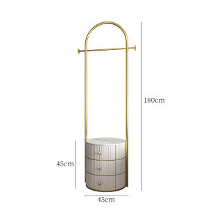Movable Clothes Hanger Floor Bedroom Bedside Table Clothes Rack Integrated Simple Multifunctional Accessible Luxury Bedside Coat Rack