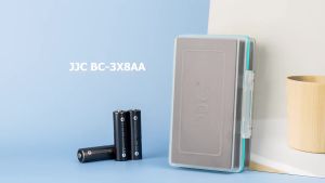 JJC | JJC 8 Slots AA Battery Case Water-Resistant Shockproof Battery Storage Case for 8 x AA 14500 Battery AA Battery Organizer Case