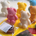 3d Cute Cartoon Bear Silicone Candle Mold Resin Gypsum Ice Cube Baking Mold Bedroom Decor Birthday Party Gifts Wedding Souvenirs. 