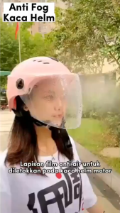 Stiker Helm Anti Air Hujan Anti Embun stiker Anti FogTempelan Pelapis Pelindung Lensa Anti Embun