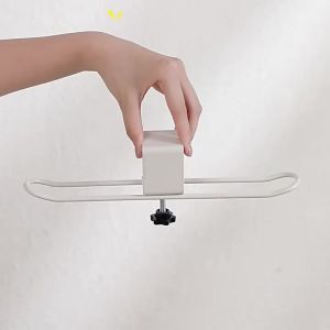 【G】New Adjustable Desk Hook Rounded Corner Carbon Steel Backpack Holder Easy Install No-Drill Multipurpose Hook Office Supplies
