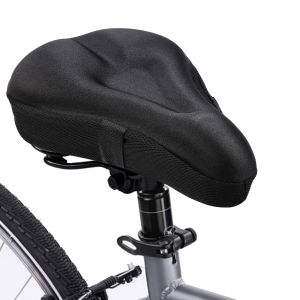 Bicycle Saddle 3D Bike Seat Cover Padded Wide Gel Soft Pad Exercise Bike Seat Cushion Wide Foam Mountain Bicycle Seat Cushion