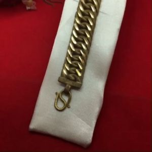 สร้อยข้อมืองานดิบทองเหลืองลายเลสก้างปลา ความยาว 6.57.5 นิ้ว งานดิบไม่ได้ชุบ ทองเหลืองโบราณ ใส่ได้ทุกโอกาส พร้อมส่ง