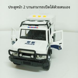 Inertia Driven Storytelling Off-Road Truck Six-Wheel Hummer Police Car Engineering Music Toys for Boys Aged 3 to 6