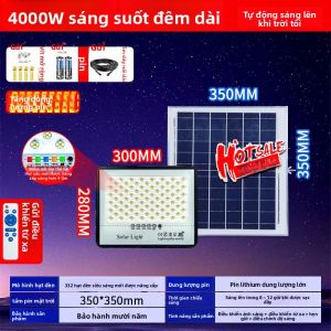MaiMeng | Đèn Pha LED Ngoài Trời Chống Nước Hình Bầu Trời Sao Năng Lượng Mặt Trời