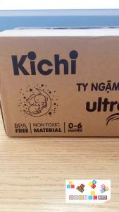 Ty Ngậm Kichi Ultra Air - Night Cao Cấp 1 Hộp 2 Cái Ti Ngậm Giả cho Bé Trai Bé Gái Từ 0-6 Tháng