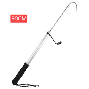 Telescopic Fish Gaff Stainless Steel Ice Sea Fishing Spear Hook Flexible Fishing Gaff Holder Spear Hook Gripper Tool Accessories