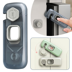 5ชิ้นตัวล็อกตู้เย็นในบ้านตัวล็อกตู้เย็นมีกาวในตัวล็อกประตูสำหรับเด็กวัยหัดเดินตัวล็อกความปลอดภัยของเด็ก