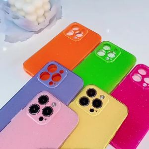 Glitter Case For iPhone 15 Pro Max 14 Plus 13 12 11 X XS XR SE 2022 2020 8 15Pro 14Pro Women Girls Pink Phone Cover Accessories