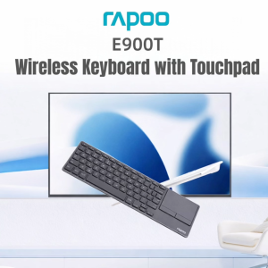 Rapoo E900T Wireless Keyboard with Touchpad Multi-Mode Bluetooth & 2.4GHz Ultra-Slim Aluminum Design