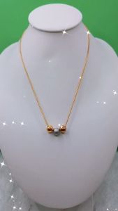 Kalung Serut Harmony 01: Kalung Wanita Titanium S.Steel Tahan Lama & Tidak Berkarat