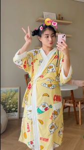 Kimono Handuk Dewasa (Bebek Gemoy Edition) Size L XL