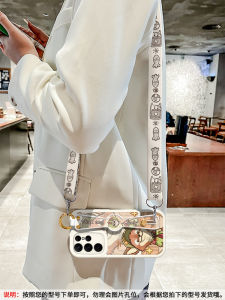 Cute Judy Nick Galaxy S25 Phone Case Womens New Style Silicone Strap Crossbody Neck Strap Wristband Holder Anti-Fall Protection Cover