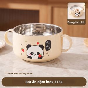 BAICHANG | Bát Cho Bé Ăn Inox 316L Dùng cho Thực Phẩm có Hút Chân Không