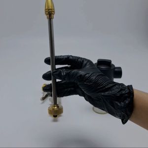 KOSSO jc ปืนฉีดน้ำแรงดันสูง ชุดข้อต่อ 4หุน 5หุน 6หุน หัวฉีดน้ำล้างรถแรงดันสูง หัวฉีดโลหะสายฉีดแรงดันสูงรดน้ำในสวน มีกระบอกสำหรับใส่น้ำยา หัวฉีดล้างรถยนต์พร้อมกับข้อต่อทองเหลือง กระบอกฉีดน้ำ 501 FXA