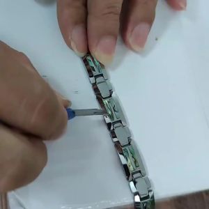 Original New Product Natural Abalone Color Shell Ceramic Bracelet Tungsten Steel Bracelet Fashion Jewelry Mens Magnet Health Bracelet Mens Gift