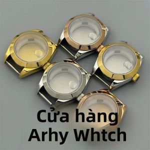 Vỏ Đồng Hồ Bằng Thép Không Gỉ 28mm Dành Cho Nữ Mặt Số Màu Vàng Hồng Bộ Kim Đồng Hồ Tương Thích Với Bộ Máy NH05 NH06