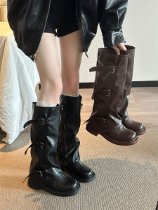 MIFULIAN | Slimming High Shaft English Boots