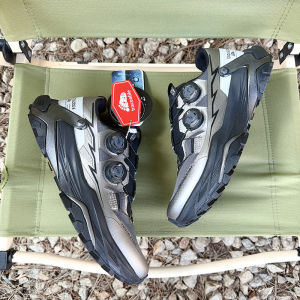 Traceable High-End Mens Hiking Shoes Double Rotating Buckle Anti-Slip Outdoor Sports Mountain Running Shoes All-Terrain