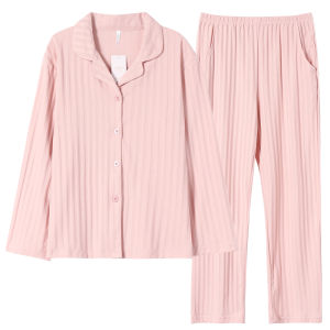 me home wear | Bộ Đồ Ngủ Tay Dài Cotton Nhẹ