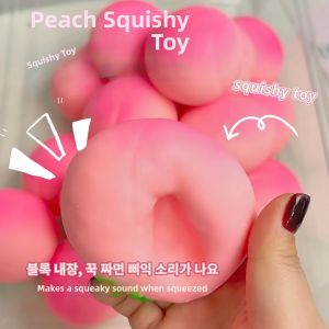 Stress Relief Peach Shaped Squishy Toy