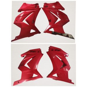 cover bodi fairing kanan kiri ninja 250 merah karbu bekas ori