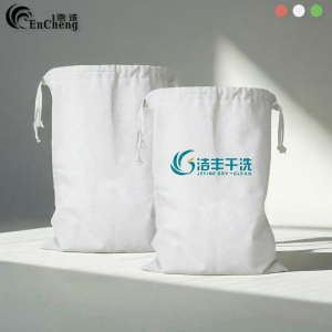 EnCheng | Custom Logo Eco-friendly Cotton Drawstring Clothes Storage Bag