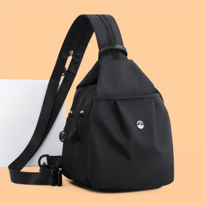 Fashionable Mini Double Shoulder Nylon Backpack Womens Bag 2025 New Model Youth Casual Zipper Closure Soft Fabric Backpack