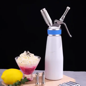 1000ml Portable Aluminum Whip Cream Dispenser Whipped Dessert Cream Butter Dispenser Whipper Foam Maker 1 Liter And 500ML "N2O charger sold separately"