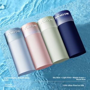 MiiOW | Mens Ice Silk Underwear Summer Thin New Style 2025 Briefs Breathable Seamless Nylon Fabric Antibacterial Comfortable Shorts