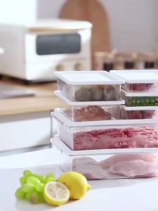 Refrigerator Freezer Storage Box Home Kitchen Meat Seafood Fruit Food-Grade Sealed Box