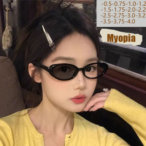 Light-sensitive Color-changing Anti-blue Light Myopia Glasses Fashionable Minimalist Style Slimming Non-face Myopia Glasses 6083