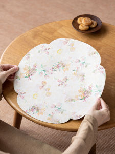 ผ้าปูโต๊ะชงชาแบบป้องกันน้ำ ผ้าไหมหอมกลิ่นย้อนยุค ลายดอกไม้ ทรงกลม สำหรับโต๊ะชงชาแบบจีนใหม่