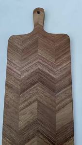 TILAIEN | Fishbone Pattern Wooden Cutting Board with Handle