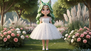 Váy Công Chúa Trắng Sao Lung Linh - Váy bé gái Cao Cấp Mềm Mại Thoáng Khí Cho Tiệc & Dạo Phố Thanh Nhi Fashion TN28722001