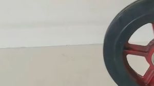 Heavy-Duty Rubber Wheel Trolley Wheels 6/8/10/12 Inch with Double Ball Bearings and Cast Iron Rim - 350kg Capacity