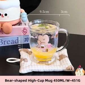 SHELI | Cute Cartoon Glass Drinking Cup