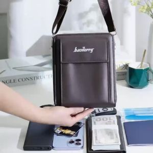 KENBAGS#1107 Crossbody shoulder for Men features long adjustable shoulder strap for crossbody single shoulder wear.