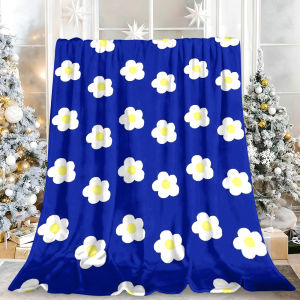 Beast Kingdom | Terracotta Daisies Design Stylish Print Silky Halloween Christmas Cozy Blanket Perfect for Fall Winter Holiday Season Home Decor