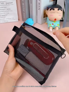 Mesh Cosmetic Bag Set – Transparent Durable & Lightweight Organizer for On-the-Go Storage | RPKOI