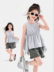 SQTN.KIDS | Fashionable Trendy Girls Summer Clothing Set