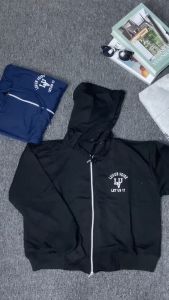 Hoodie VOIDE Dooble Ziper Wanita Oversize kekinian | Jaket Sweater Double Ziper Wanita Korean Style